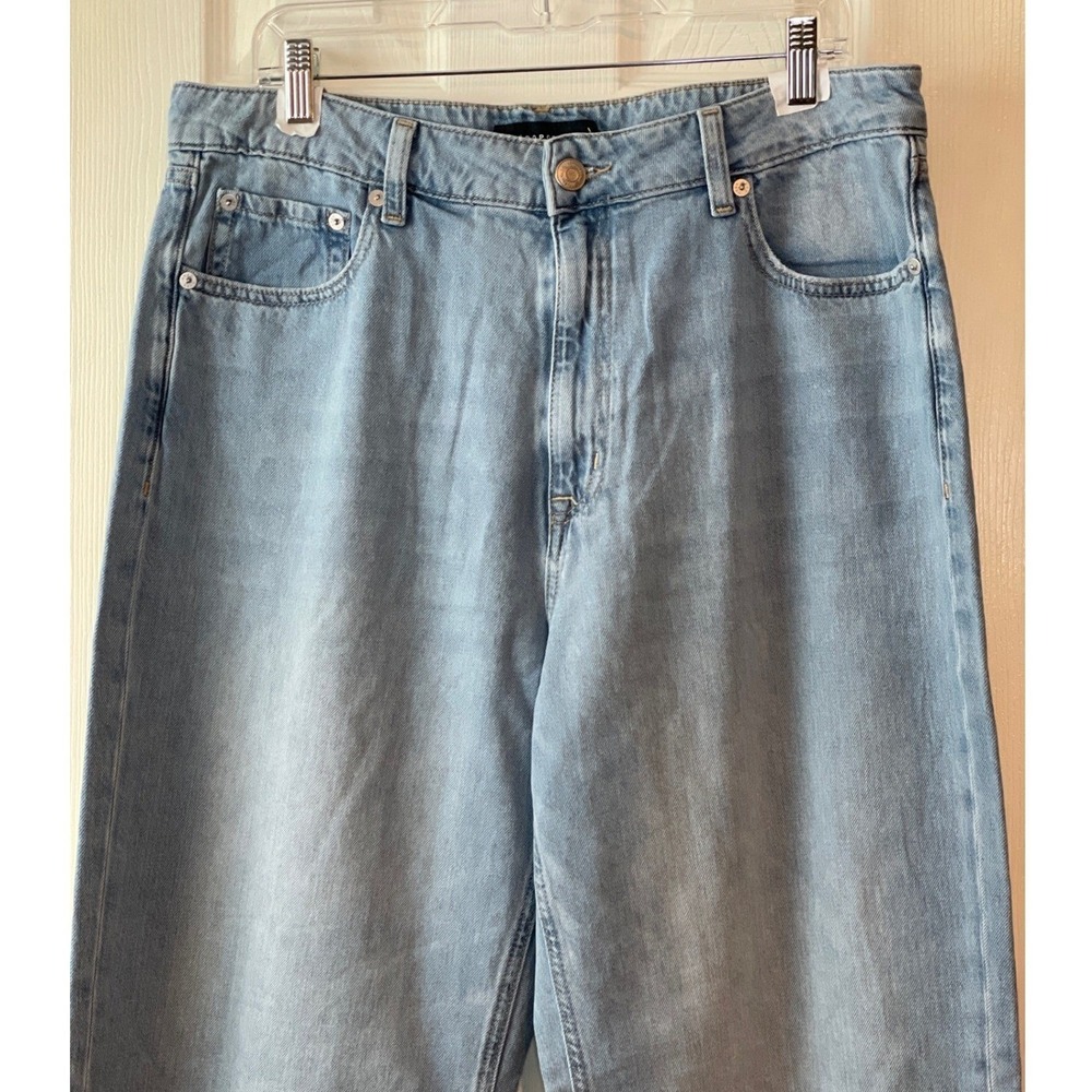 Aeropostale Jeans Women's 14 Blue New High Rise Wide Leg Non-Stretch Denim New - Picture 2 of 14